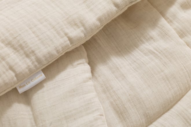 Gigoteuse d'Emmaillotage en Lin et Mousseline - Naturel