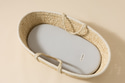 Muslin Fitted Sheet for Moses Basket - Grey