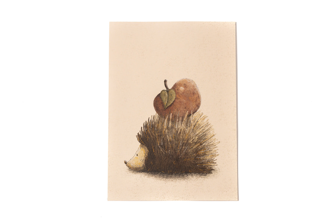 Affiche Hérisson et Pomme