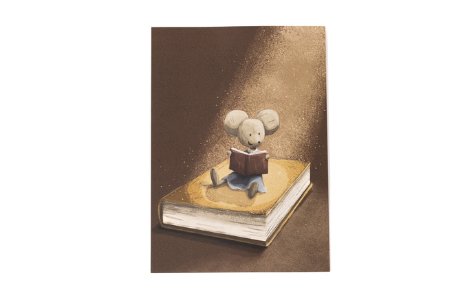 Affiche Souris et Livres