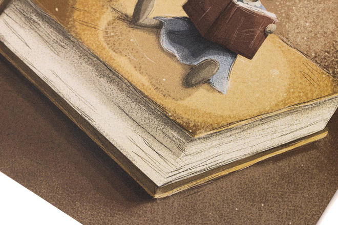 Affiche Souris et Livres