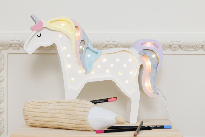 Lampa Little Lights Jednorožec Magic Rainbow LED