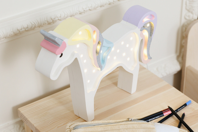 Lampa Little Lights Jednorožec Magic Rainbow LED
