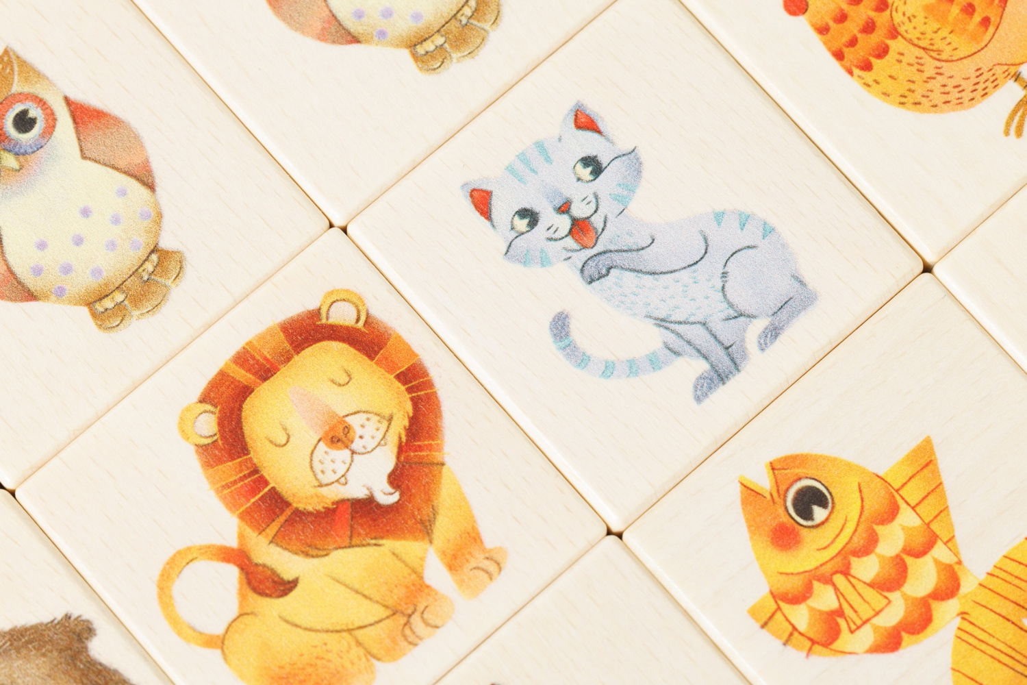 Jouet En Bois - Jeu de Mémoire Animaux Jouet En Bois - Jeu de Mémoire Animaux