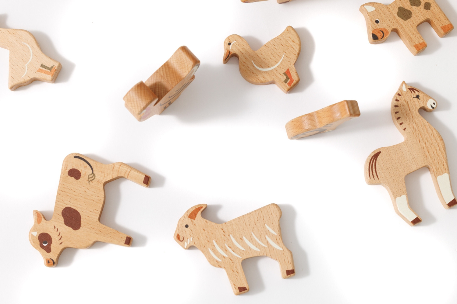 Jouet En Bois - Set Animaux de la Ferme Jouet En Bois - Set Animaux de la Ferme