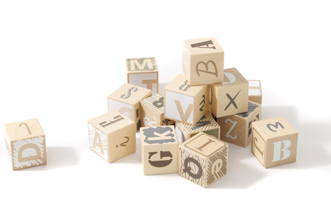 Earth Colours Alphabet Cubes