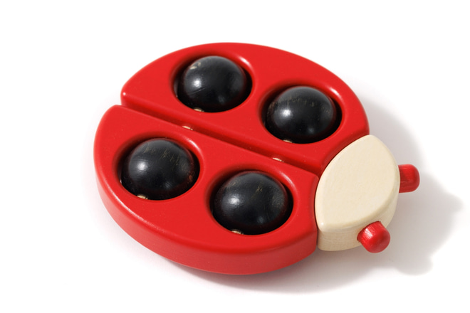 Jouet en bois - Coccinelle Rouge