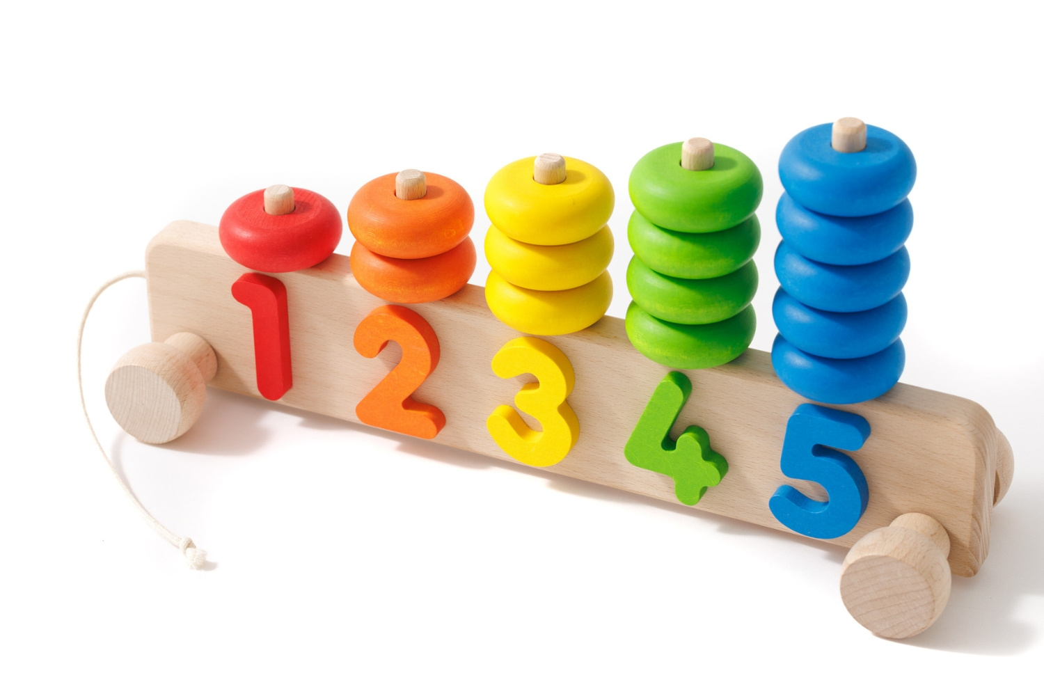 Wooden Number Stacker Wooden Number Stacker