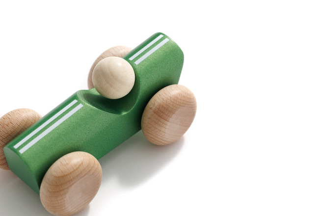Giocattolo in legno - Macchina da Corsa d'epoca