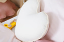 Cuscino Cuore Boucle Vaniglia