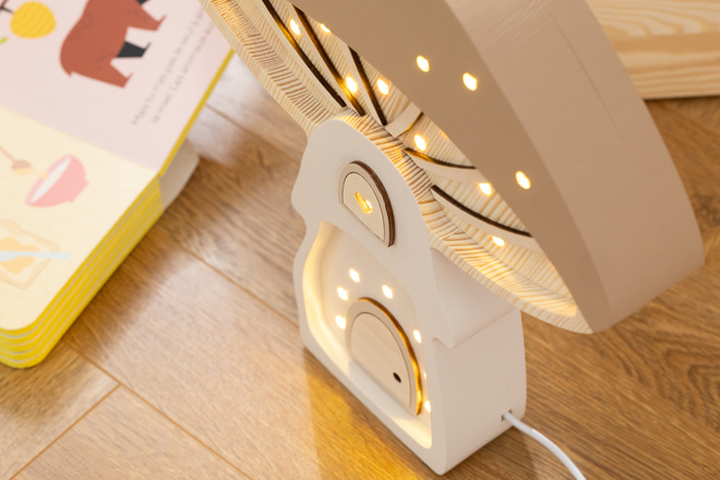 Lampa Little Lights houby cappuccino LED
