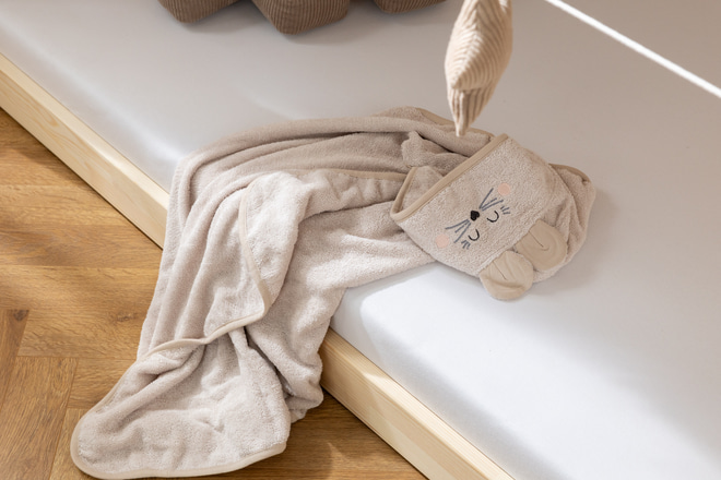Cape de Bain Souris Beige 70x125cm