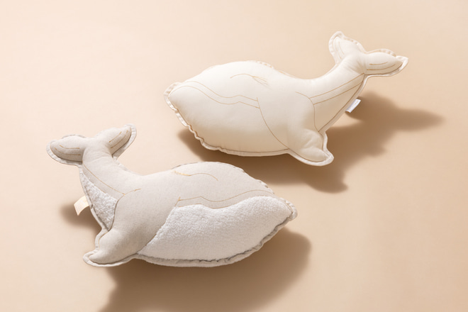 Vanilla Whale Cushion