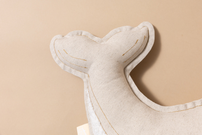 Coussin Baleine en Lin