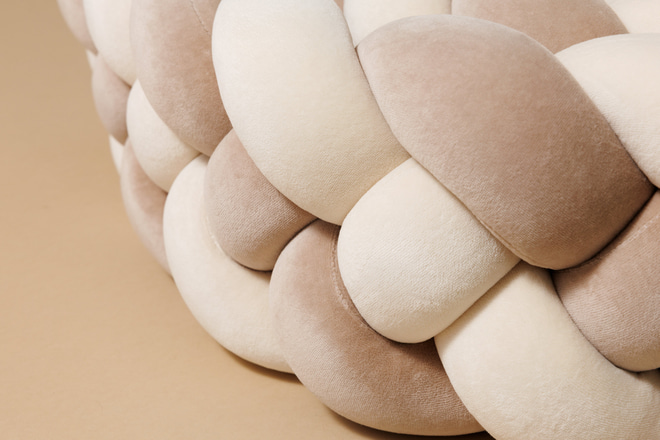 Cappuccino and Almond Bed Bumper - 4 Ropes