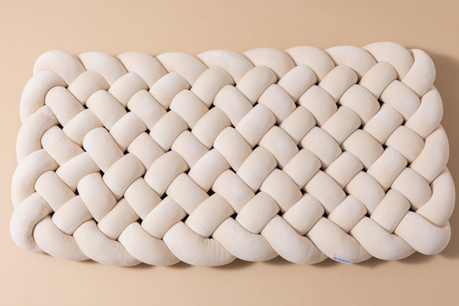 Braided Floor Mattress Almond