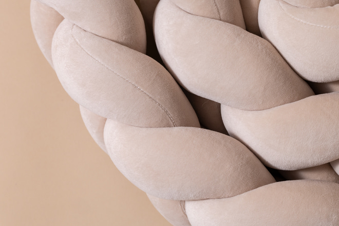 Pletený mantinel postýlky 3 Klasy – Beige