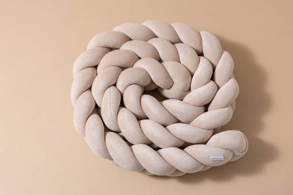 Pletený mantinel postýlky 3 Klasy – Beige