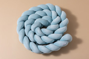 Pletený mantinel postýlky 3 Klasy – Ice Blue