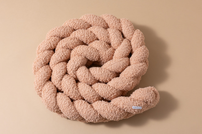 Contorno de Cama 3 Cordas - Pêssego Encaracolado