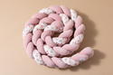 Contorno de Cama 3 cordas -Boho Powder Pink