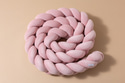 Contorno de Cama 3 Cordas -Powder Pink
