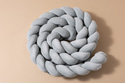 Sage Green Bed Bumper - 3 Ropes