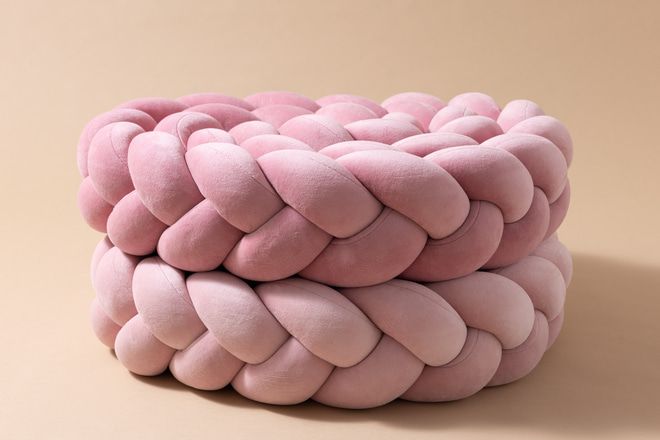 Contorno de Cama 3 Cordas - Rosa Velho