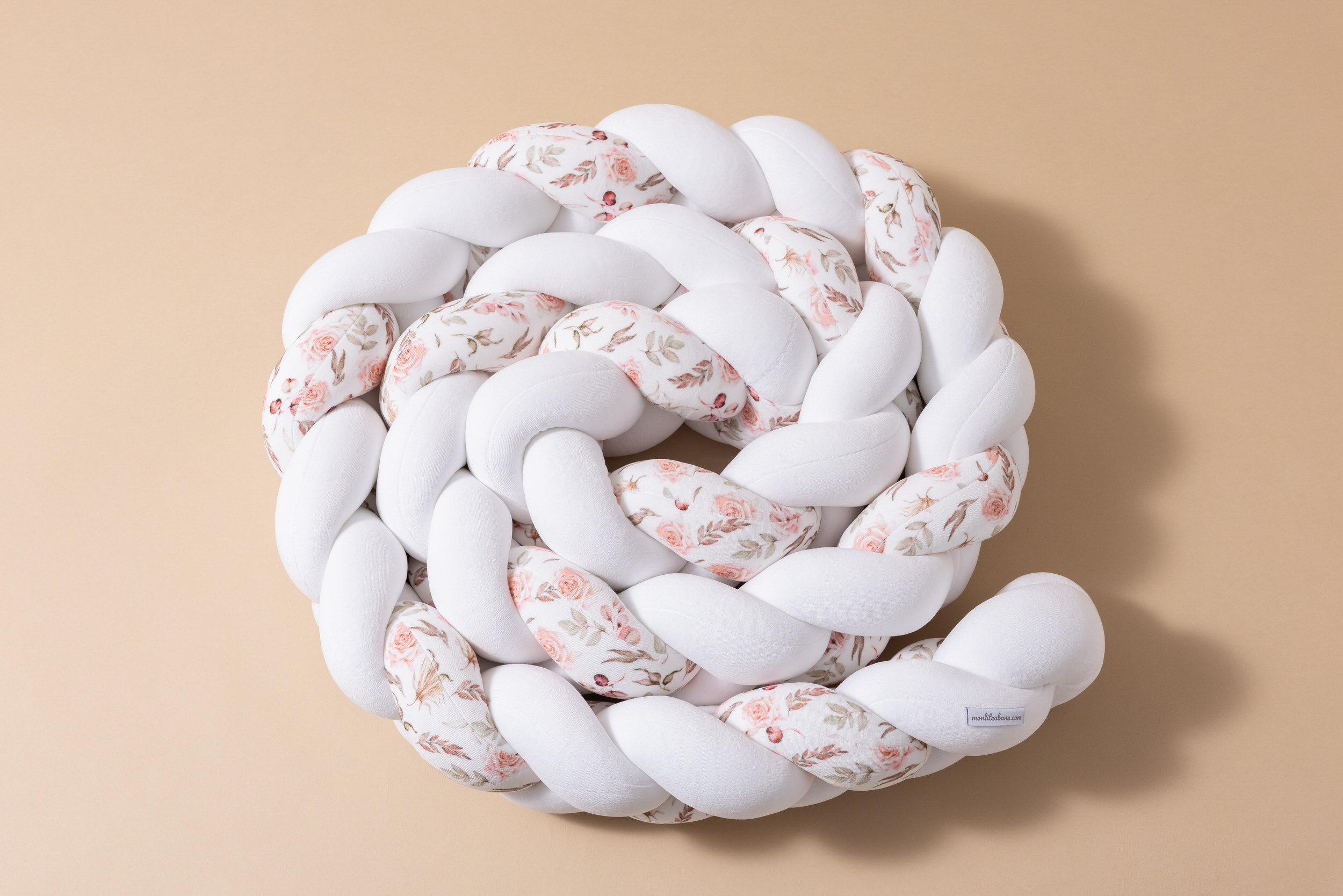 Contorno de Cama 3 cordas -Boho Branco Contorno de Cama 3 cordas -Boho Branco