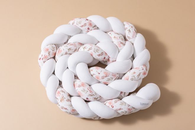 Contorno de Cama 3 cordas -Boho Branco