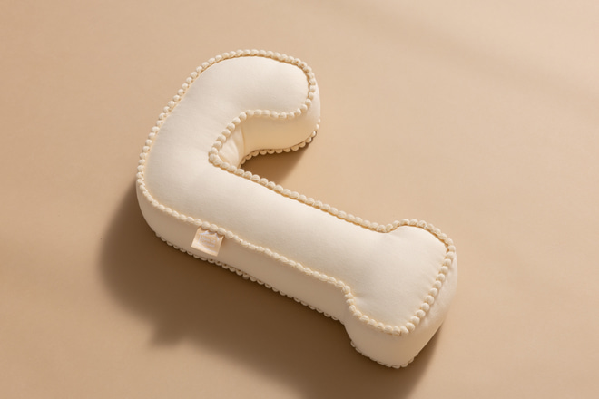 Letter Cushion J - Boho Vanilla