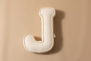 Letter Cushion J - Boho Vanilla
