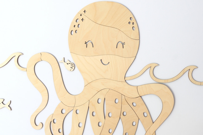 Wooden Octopus