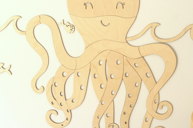 Wooden Octopus