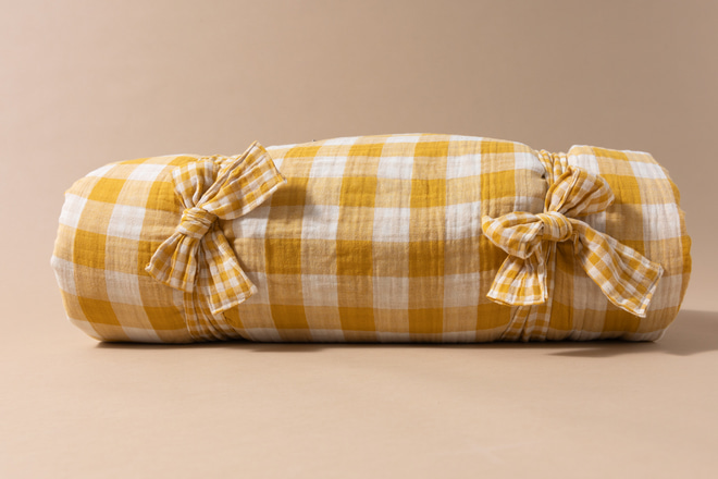 Double Sided Checkered Muslin Picnic Mat