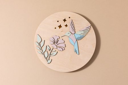 Lampe Colibri et Fleur