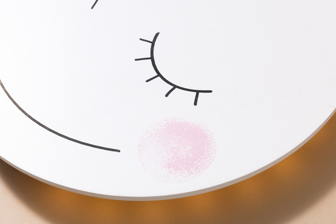 Wandlampe Mond Rosa