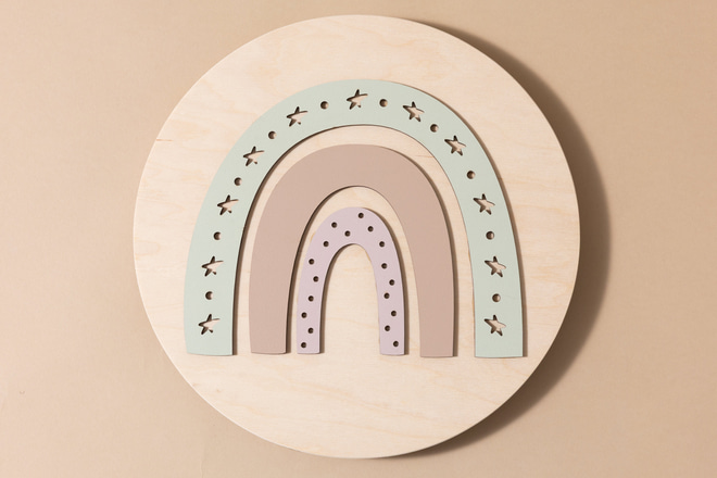 Lâmpada arco-íris retro