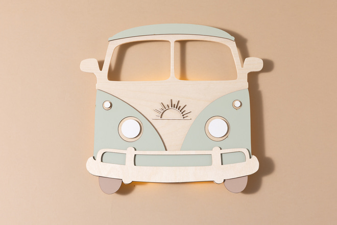 Sage Green Sunshine Van Lamp