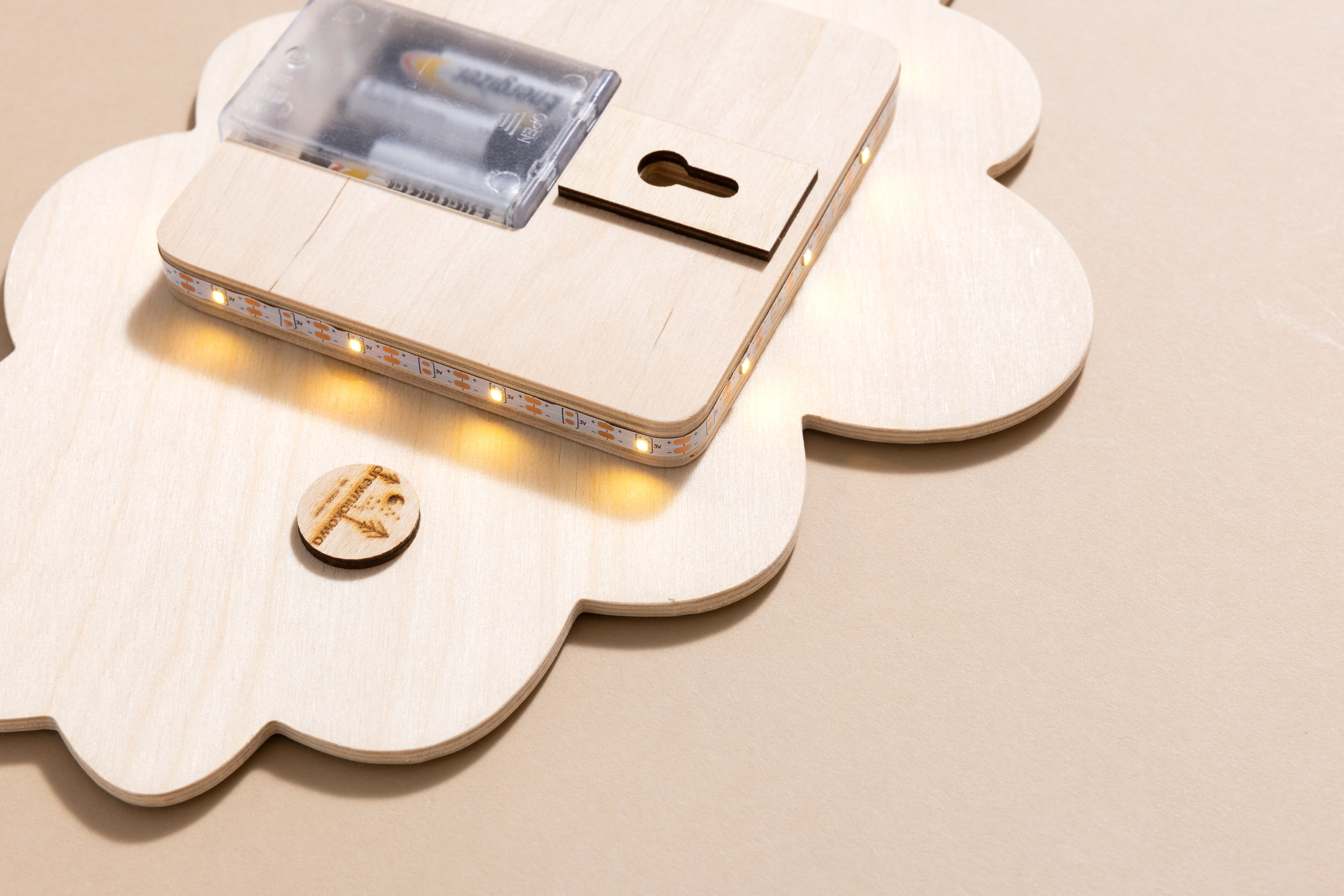 Lampe Nuage souriant - Naturel Lampe Nuage souriant - Naturel