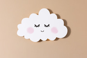 Smiling Cloud Lamp - White
