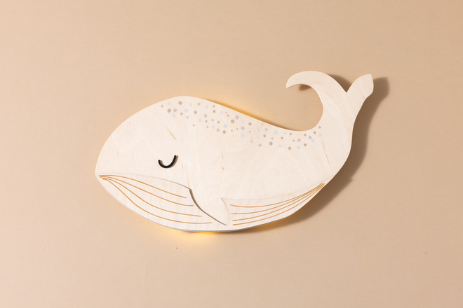 Wandlampe Wal