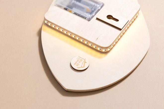 Wandlampe Wal