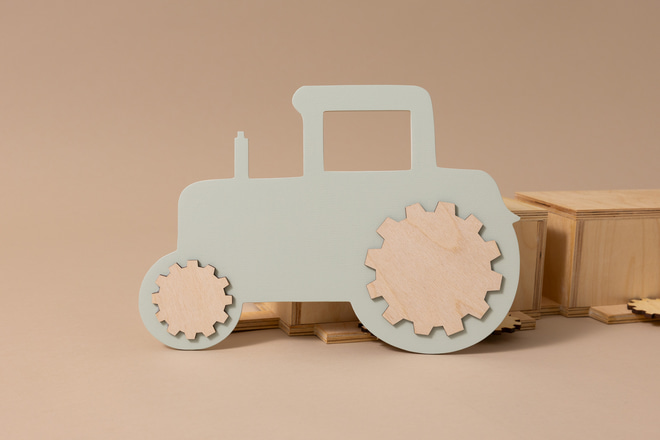 Mint Tractor Shelf / Wall Lamp