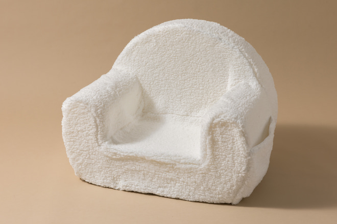 Poltroncina Bouclé Bianca