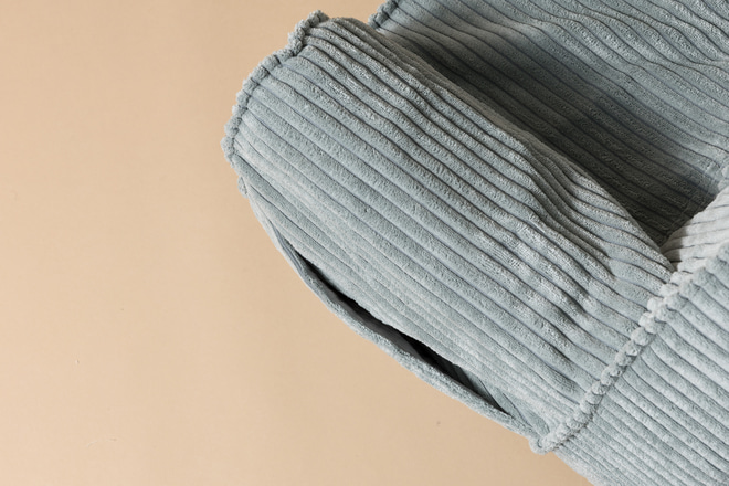 Sessel aus Kord - Mint Grün