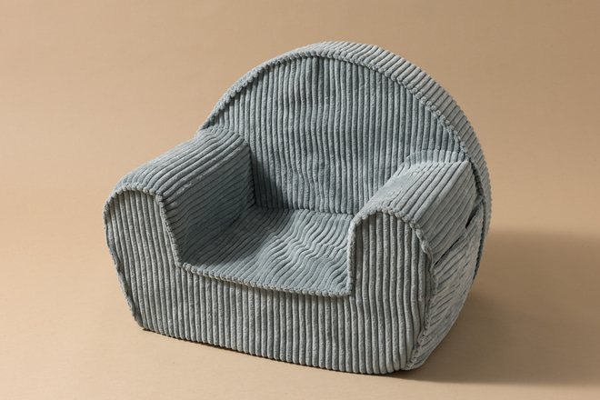 Mint Green Corduroy Armchair