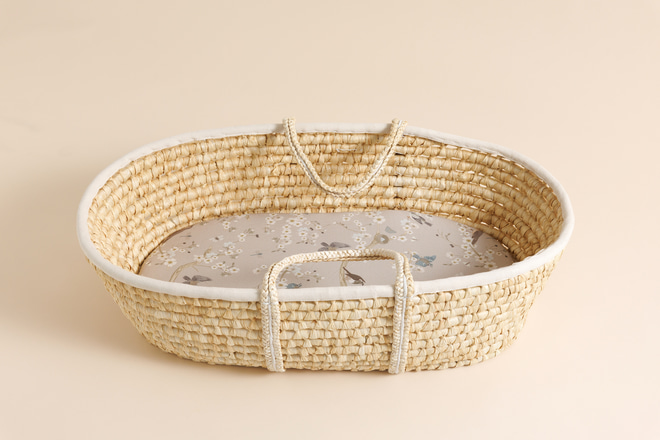 Birdsong Fitted Sheet for Moses Basket