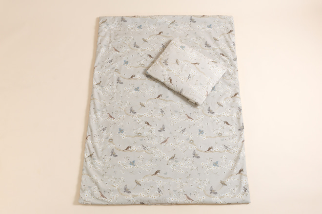 Set piumino e cuscino Birdsong 100x135