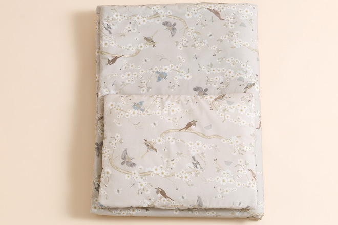 Set piumino e cuscino Birdsong 100x135